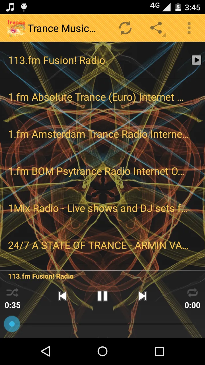 Trance Music ONLINE | Indus Appstore | Screenshot