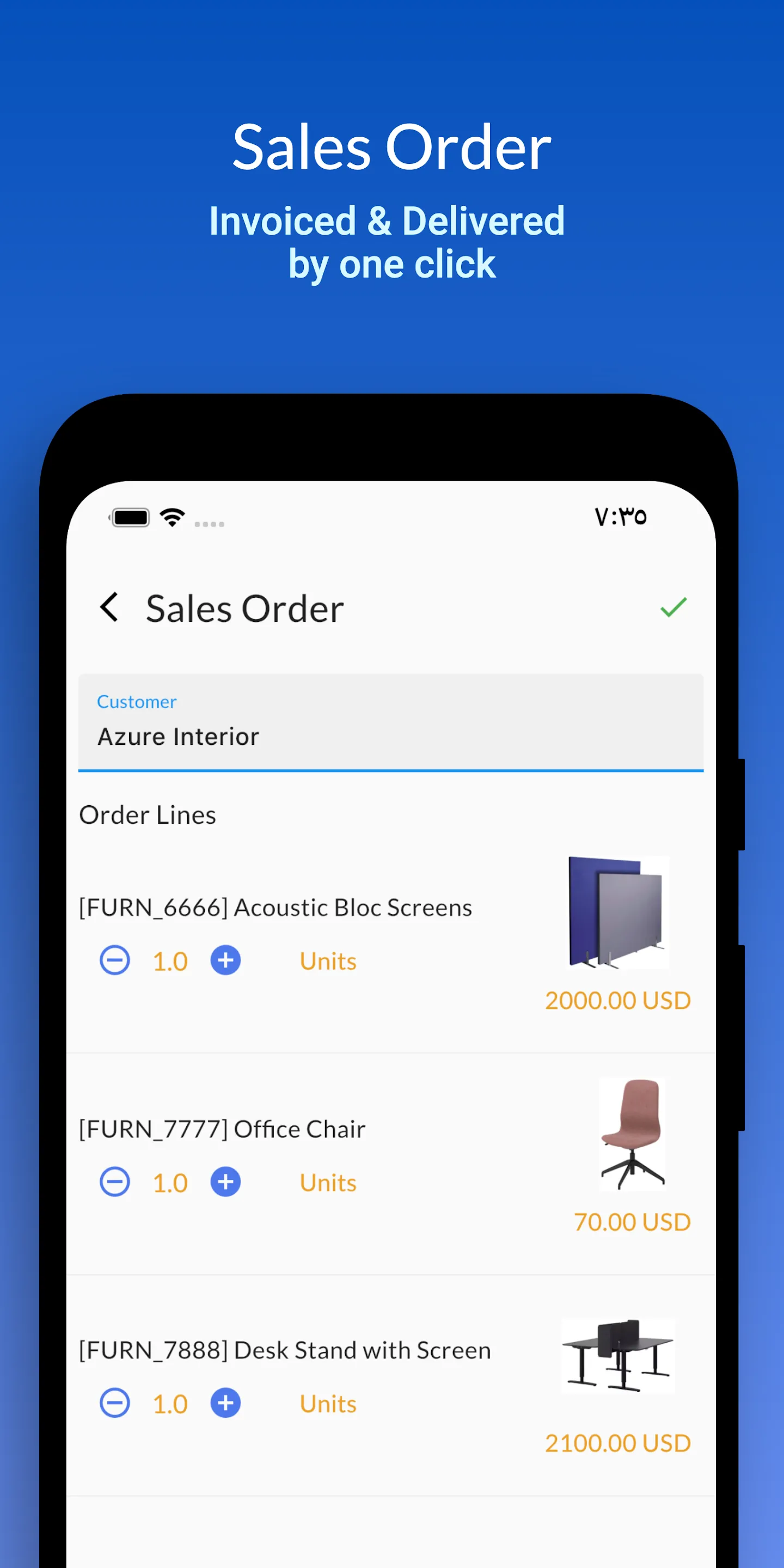 Odoo Salesman | Indus Appstore | Screenshot