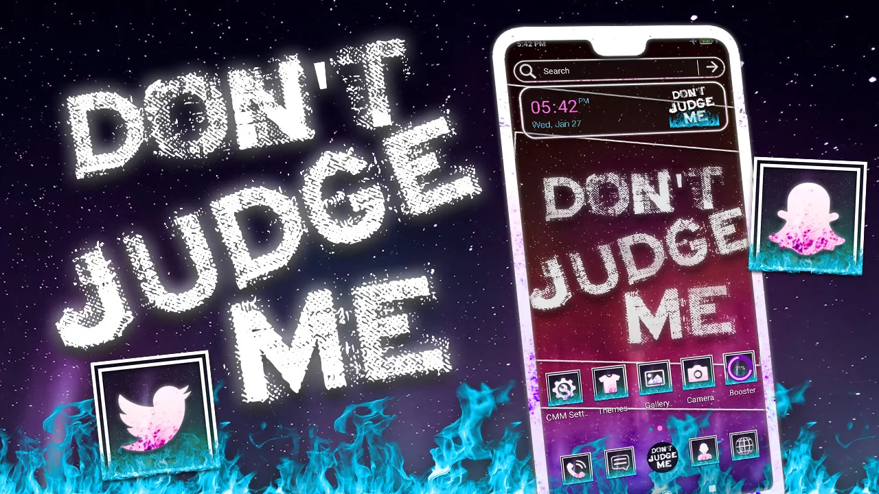 Don't Judge Me Theme | Indus Appstore | Screenshot