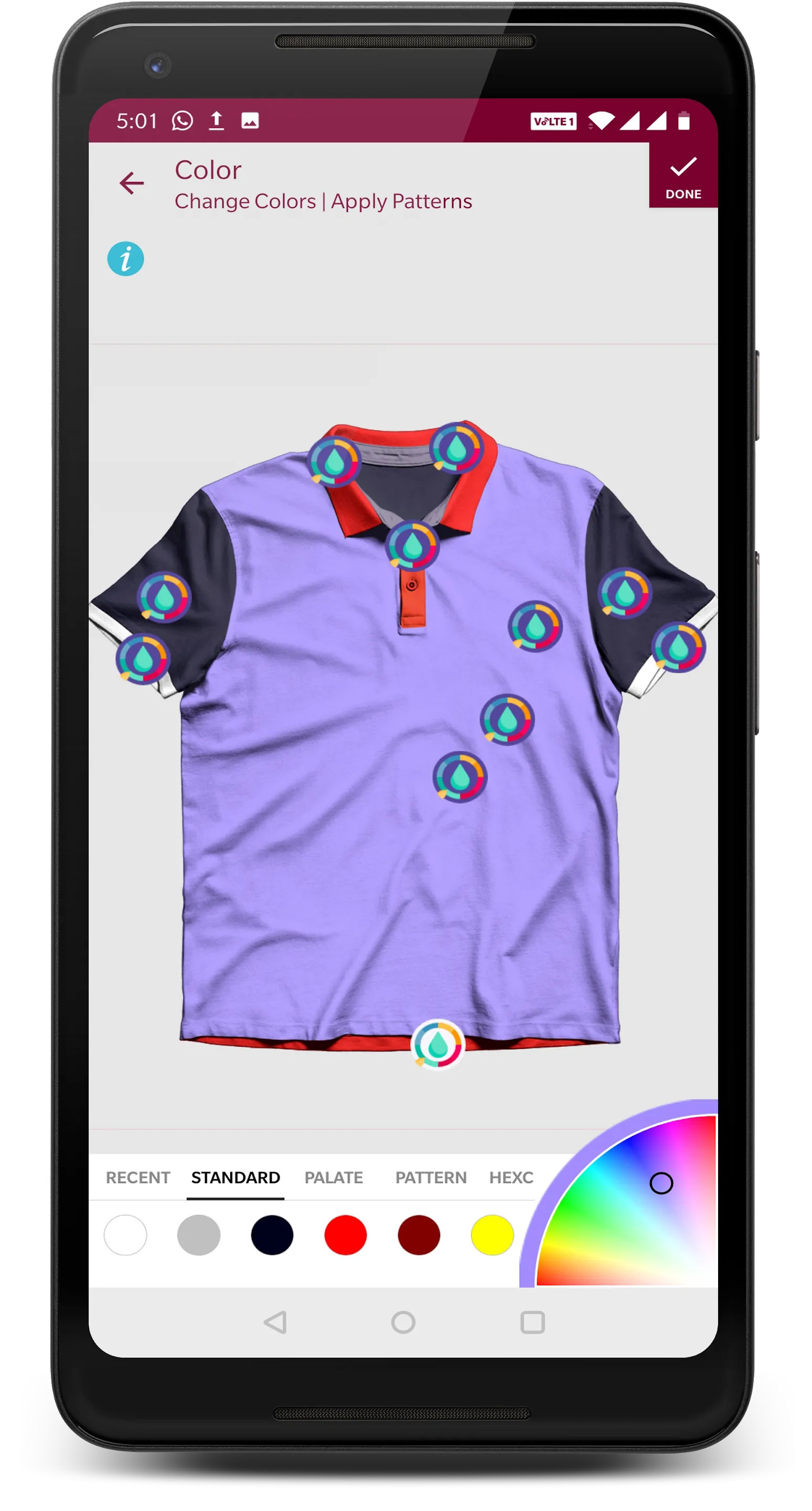 Mockup creator for T-shirts, m | Indus Appstore | Screenshot