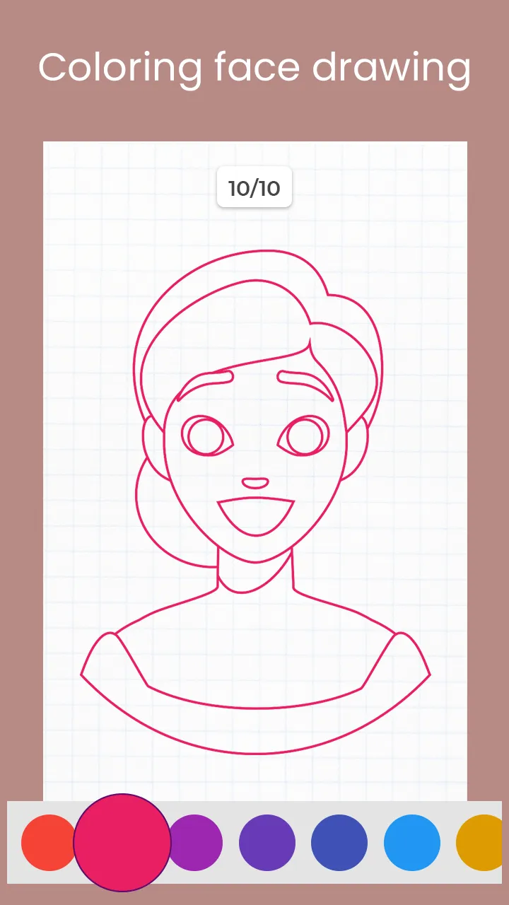 Face Draw Step by Step | Indus Appstore | Screenshot