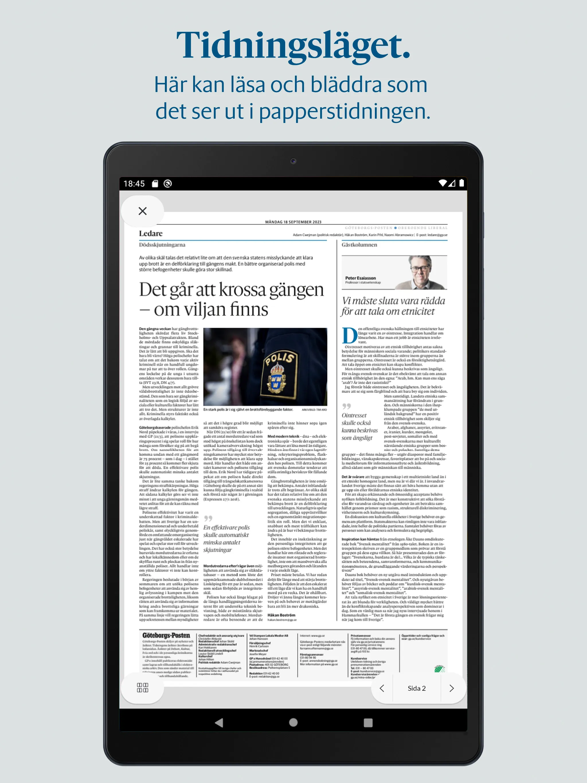 Göteborgs-Posten e-tidning | Indus Appstore | Screenshot