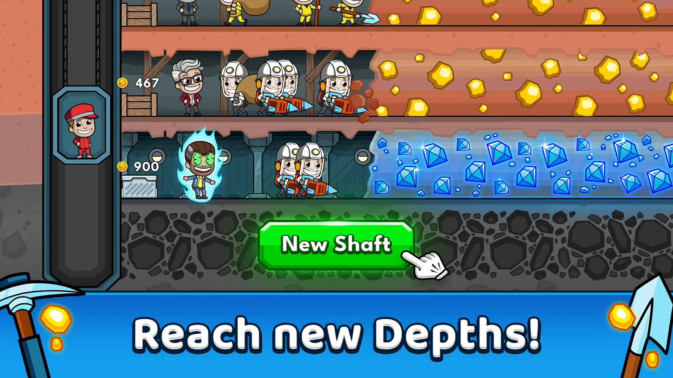 Idle Miner Tycoon: Gold Games | Indus Appstore | Screenshot