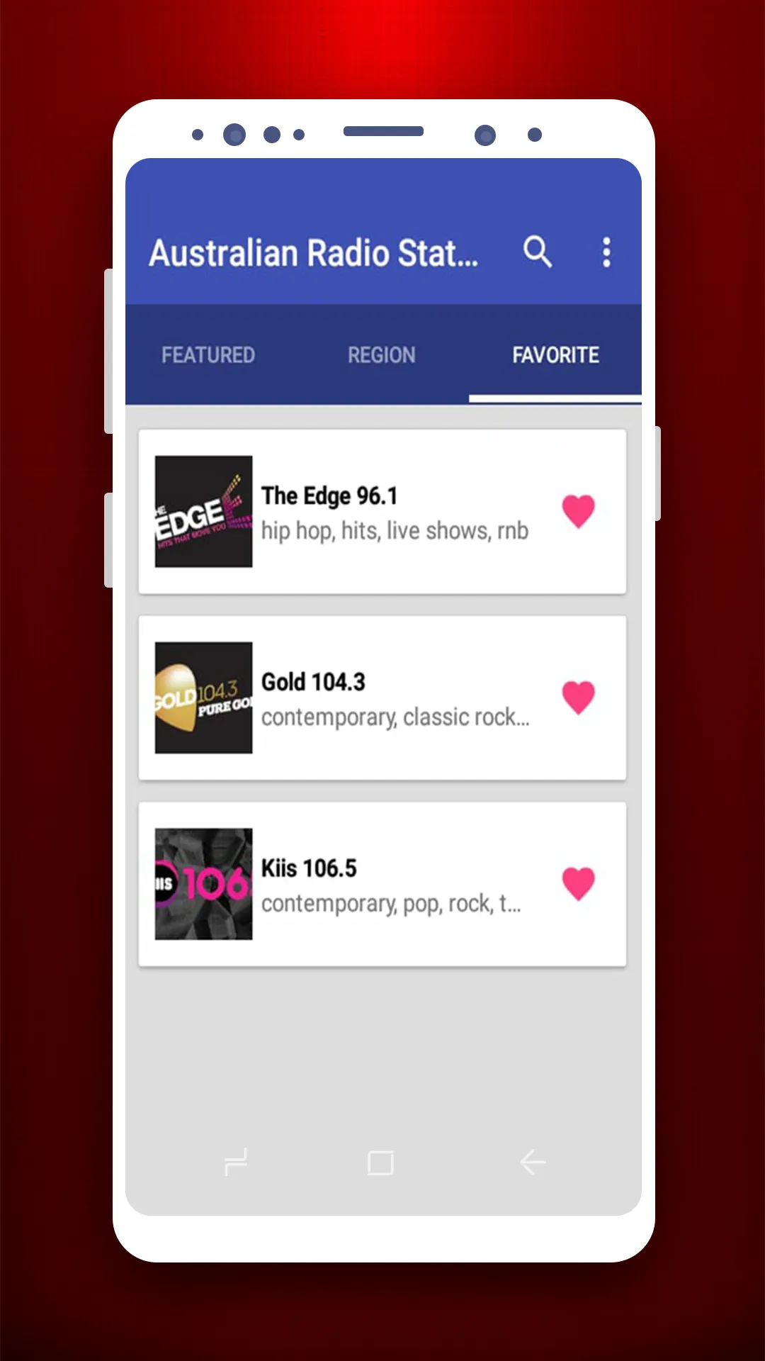 Australian Radio Stations | Indus Appstore | Screenshot