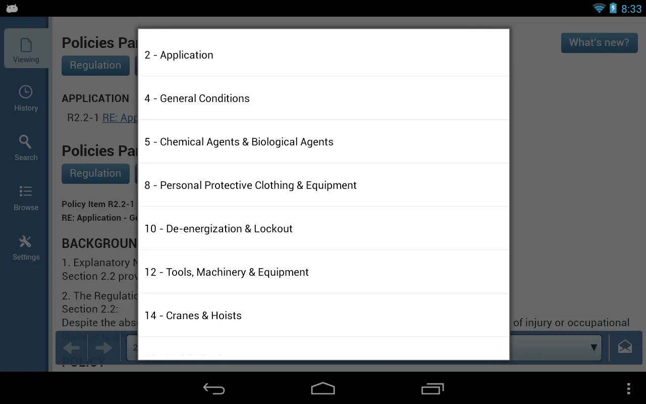 BC OHS Regulation | Indus Appstore | Screenshot