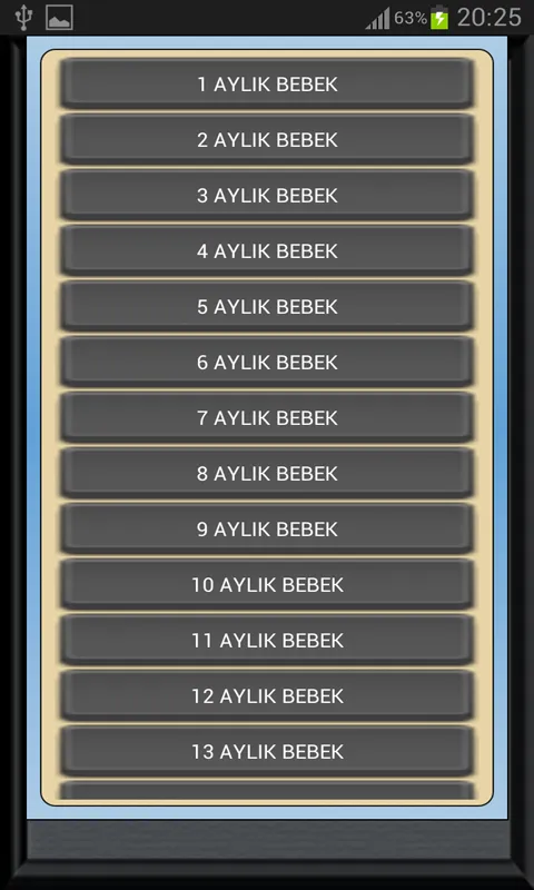 Bebek Gelişimi Ay Ay Detaylı | Indus Appstore | Screenshot