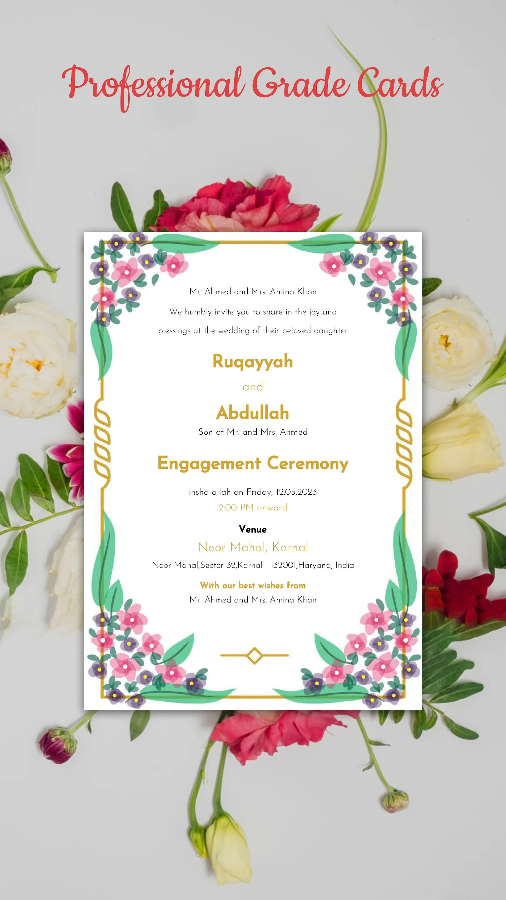 Wedding Invitation Maker | Indus Appstore | Screenshot