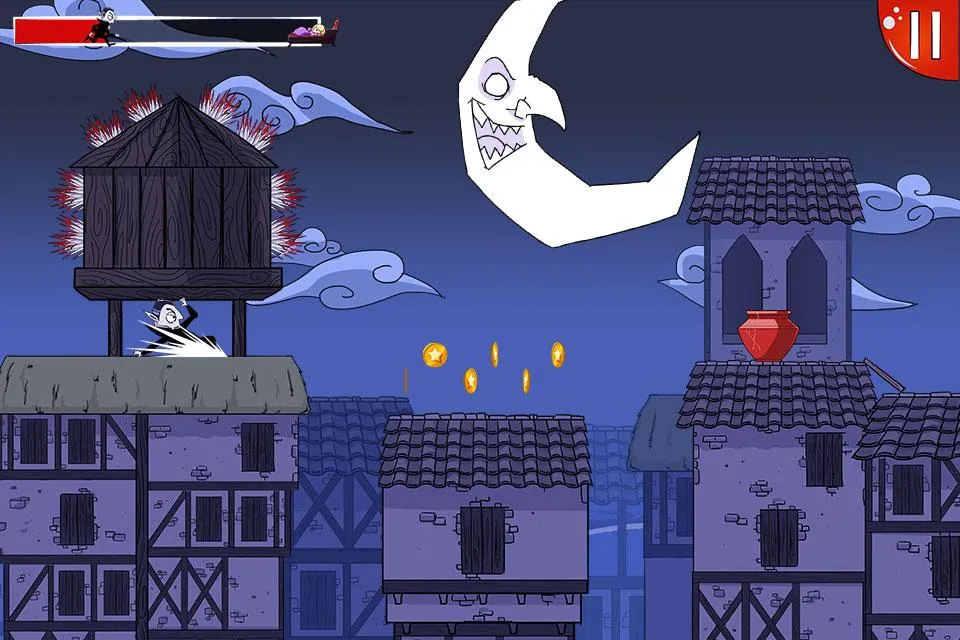 Dracula Quest: run for blood ! | Indus Appstore | Screenshot