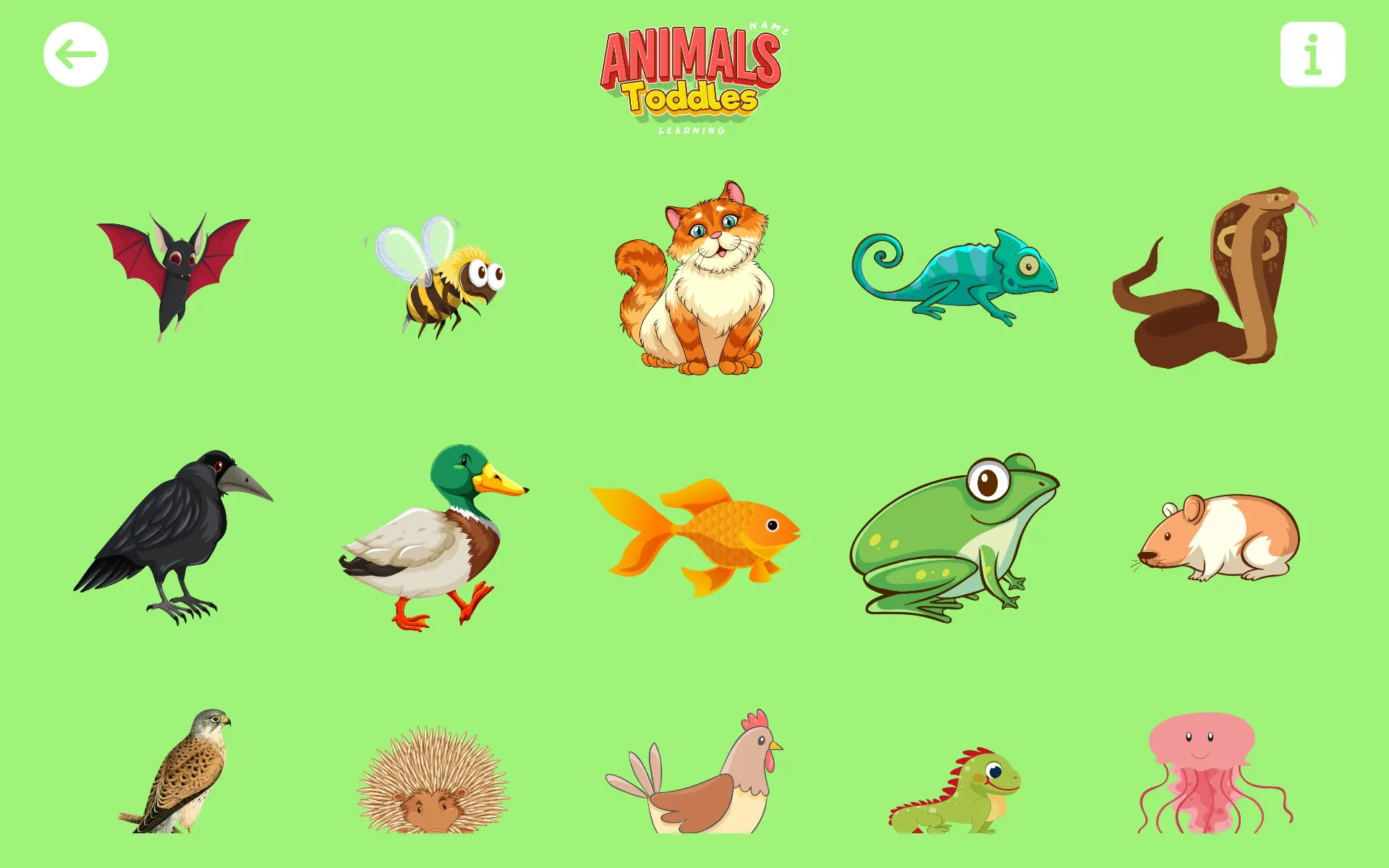 Animals Name Learning Toddles | Indus Appstore | Screenshot