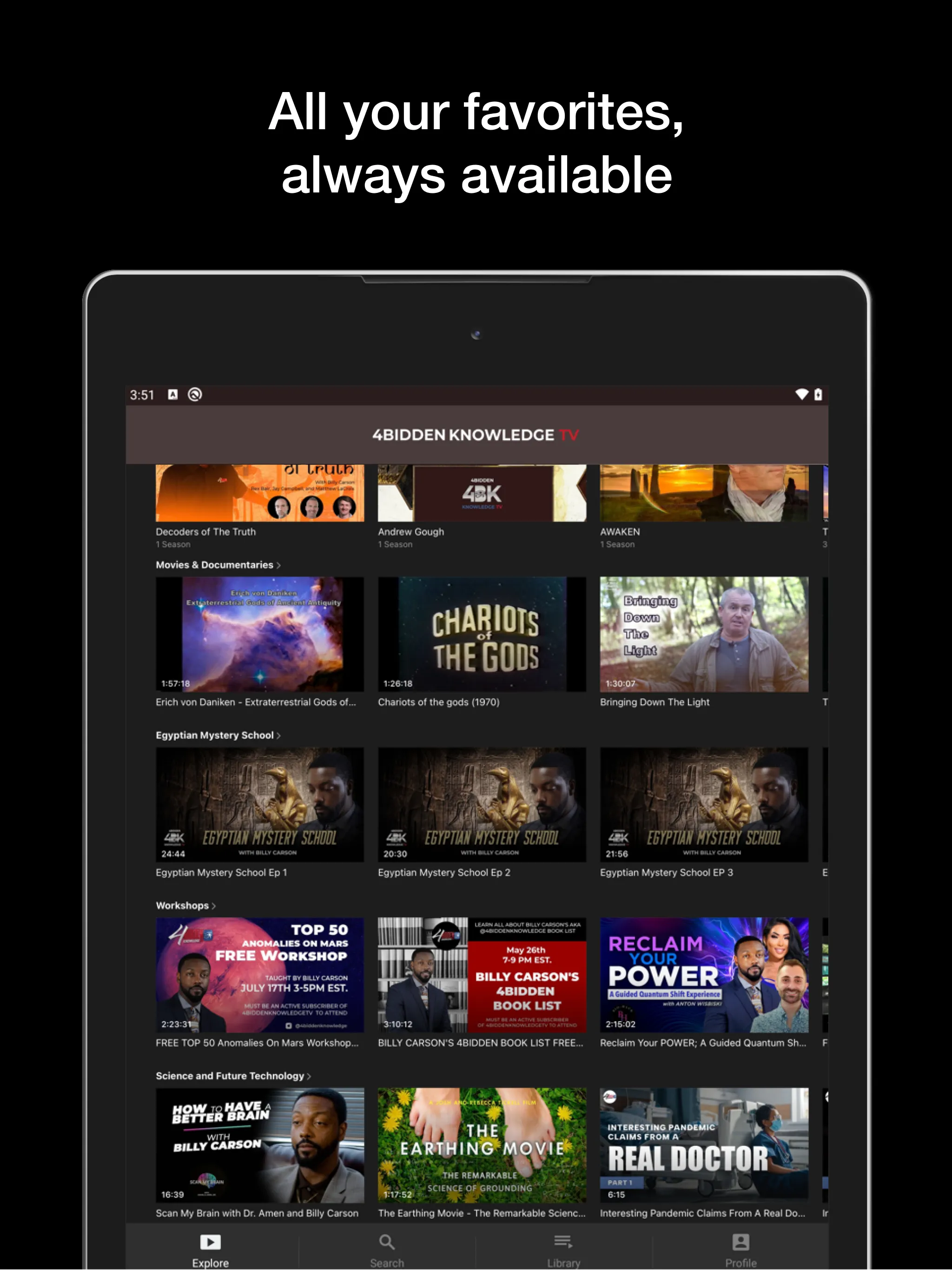 4biddenknowledge TV | Indus Appstore | Screenshot