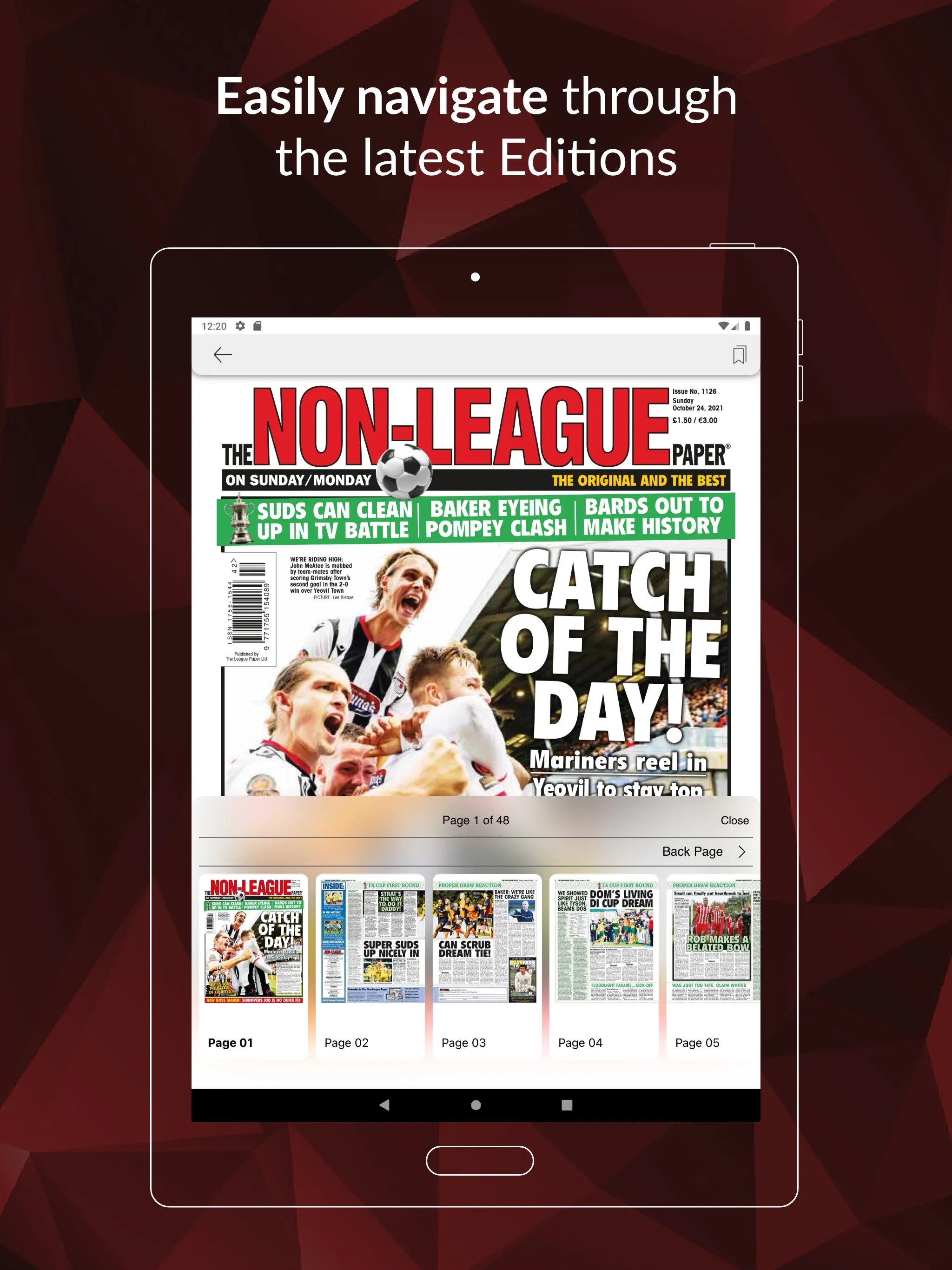 The Non-League Paper | Indus Appstore | Screenshot