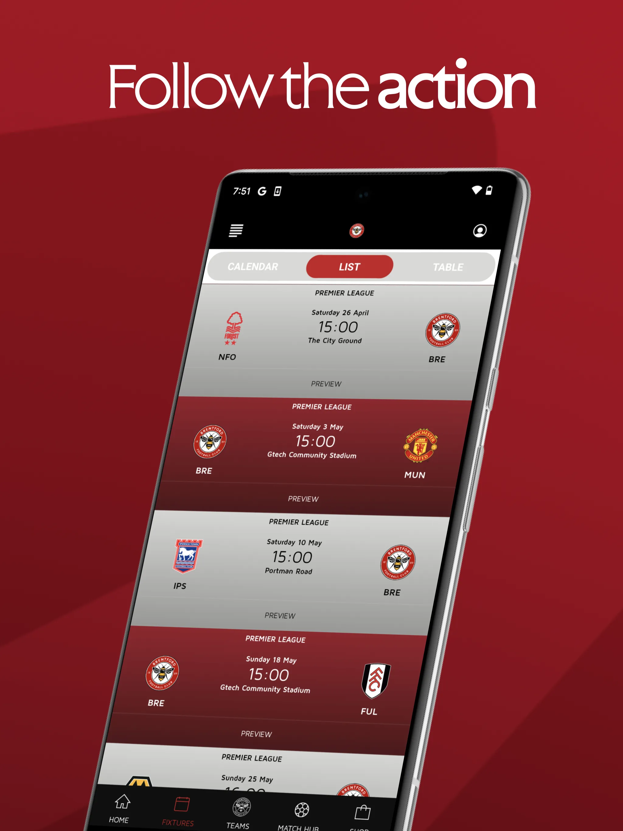 Brentford FC Official | Indus Appstore | Screenshot