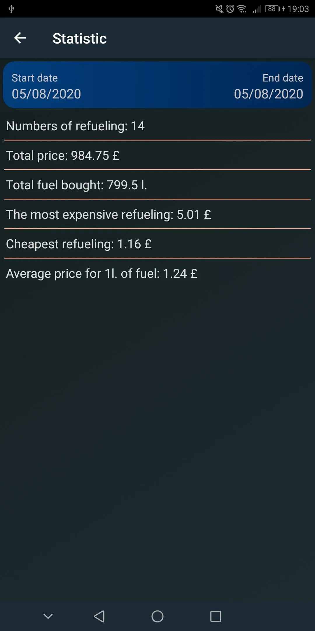 Fuel Manager | Indus Appstore | Screenshot