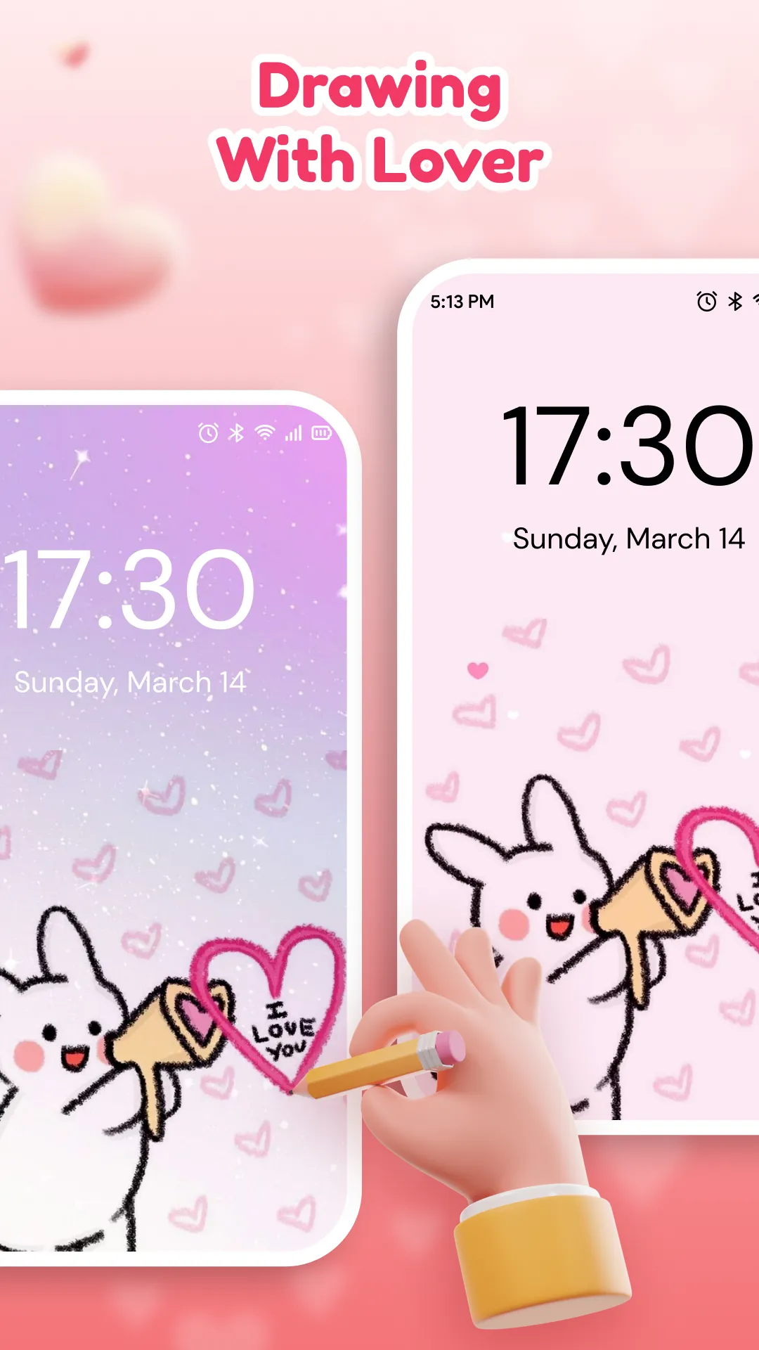 Lovy: Love Lockscreen Drawing | Indus Appstore | Screenshot