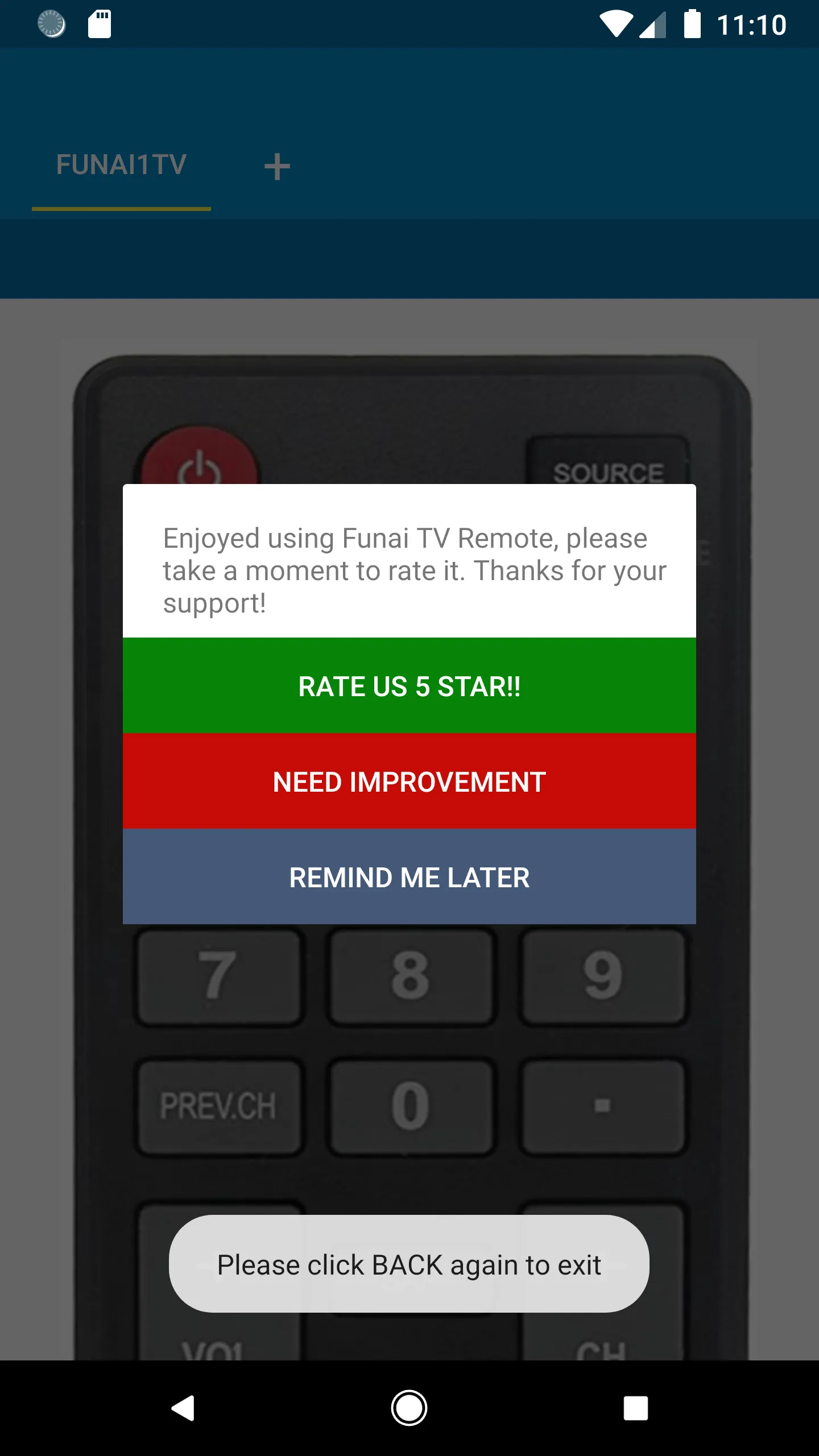 Funai TV Remote Control | Indus Appstore | Screenshot