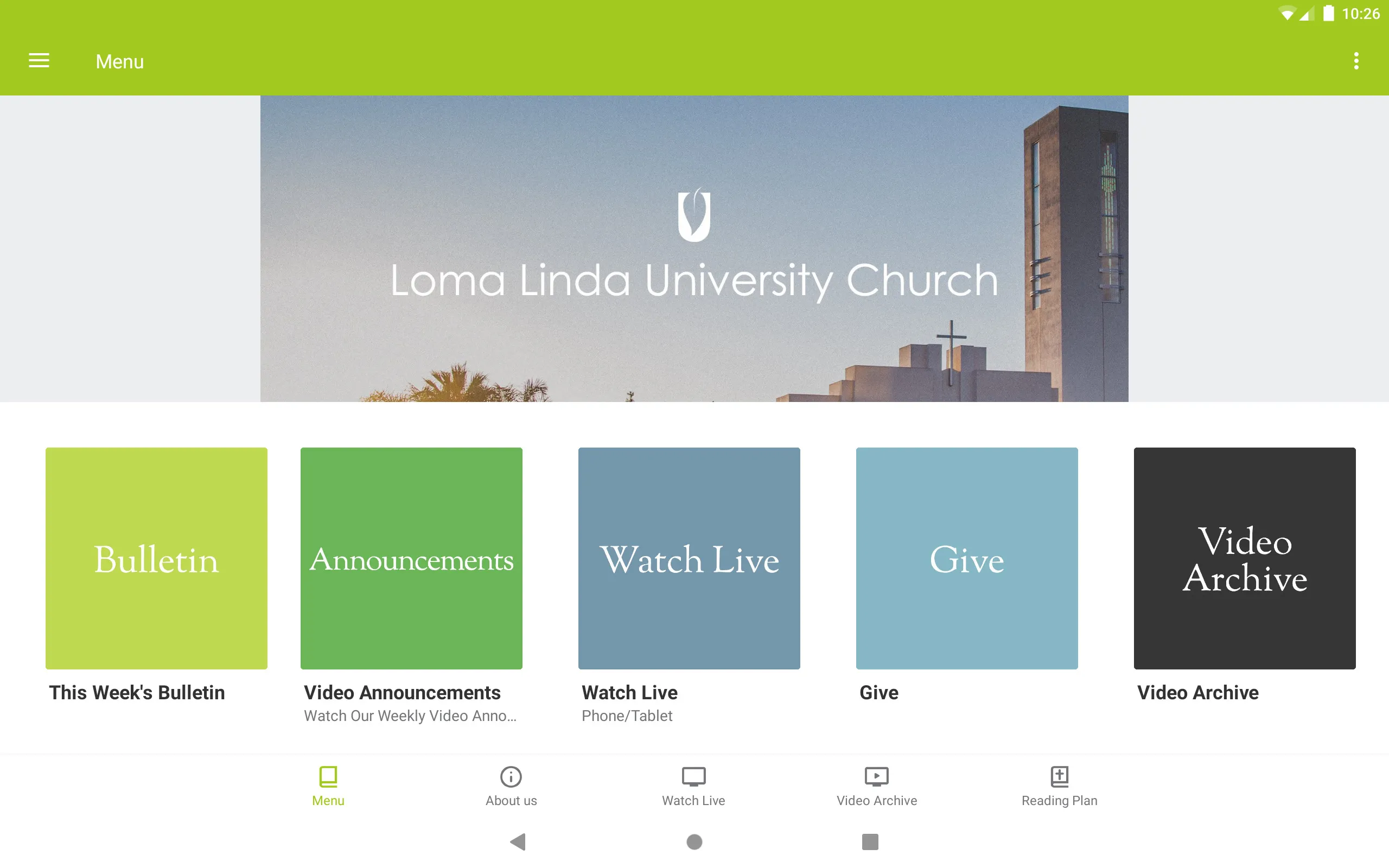 Loma Linda University Church | Indus Appstore | Screenshot