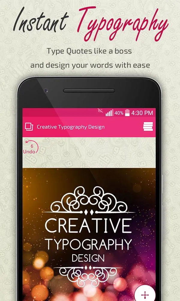 Creative Typography Design | Indus Appstore | Screenshot