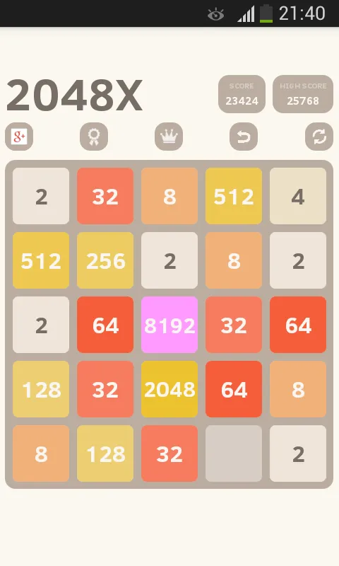 2048 Extreme (5X5) | Indus Appstore | Screenshot