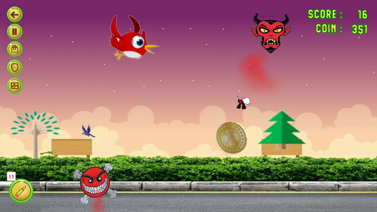 Flying Bird vs Monster | Indus Appstore | Screenshot