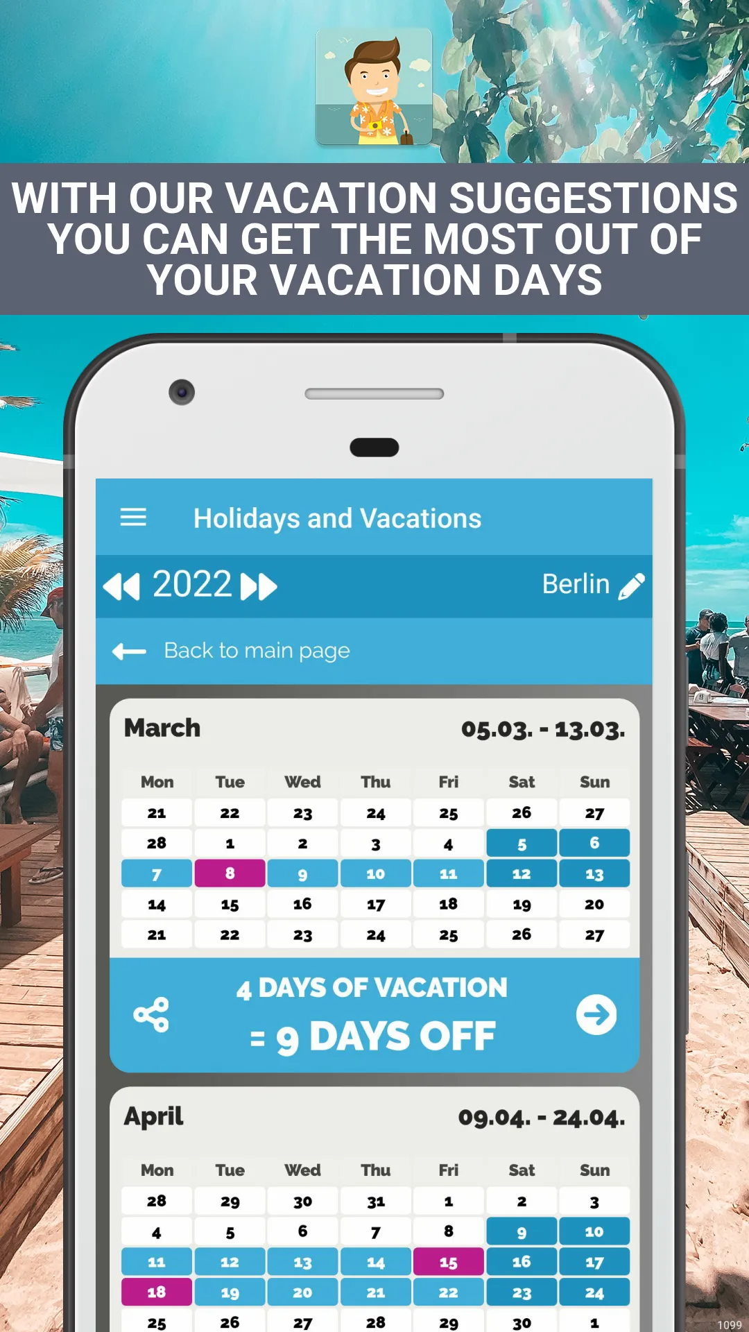 Holidays and school vacations | Indus Appstore | Screenshot