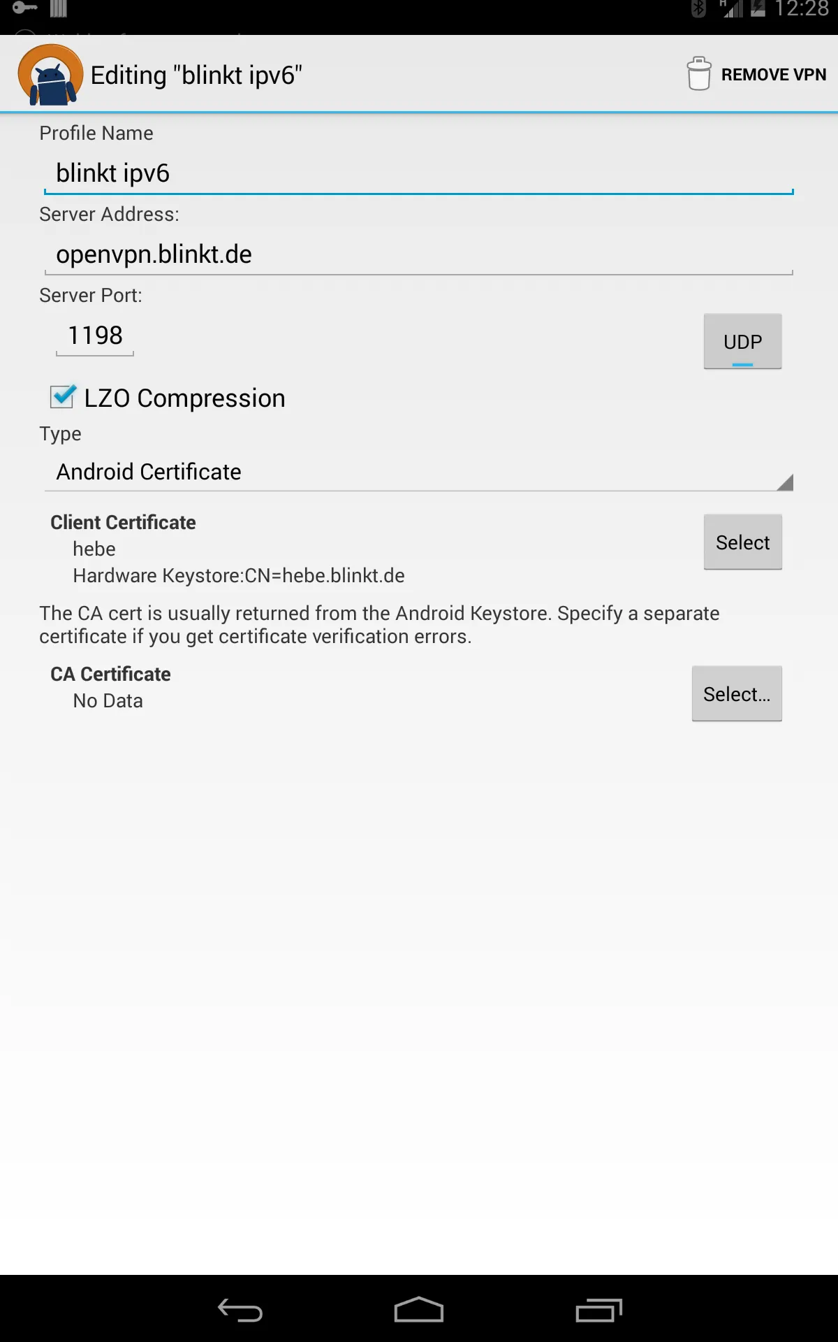 OpenVPN for Android | Indus Appstore | Screenshot