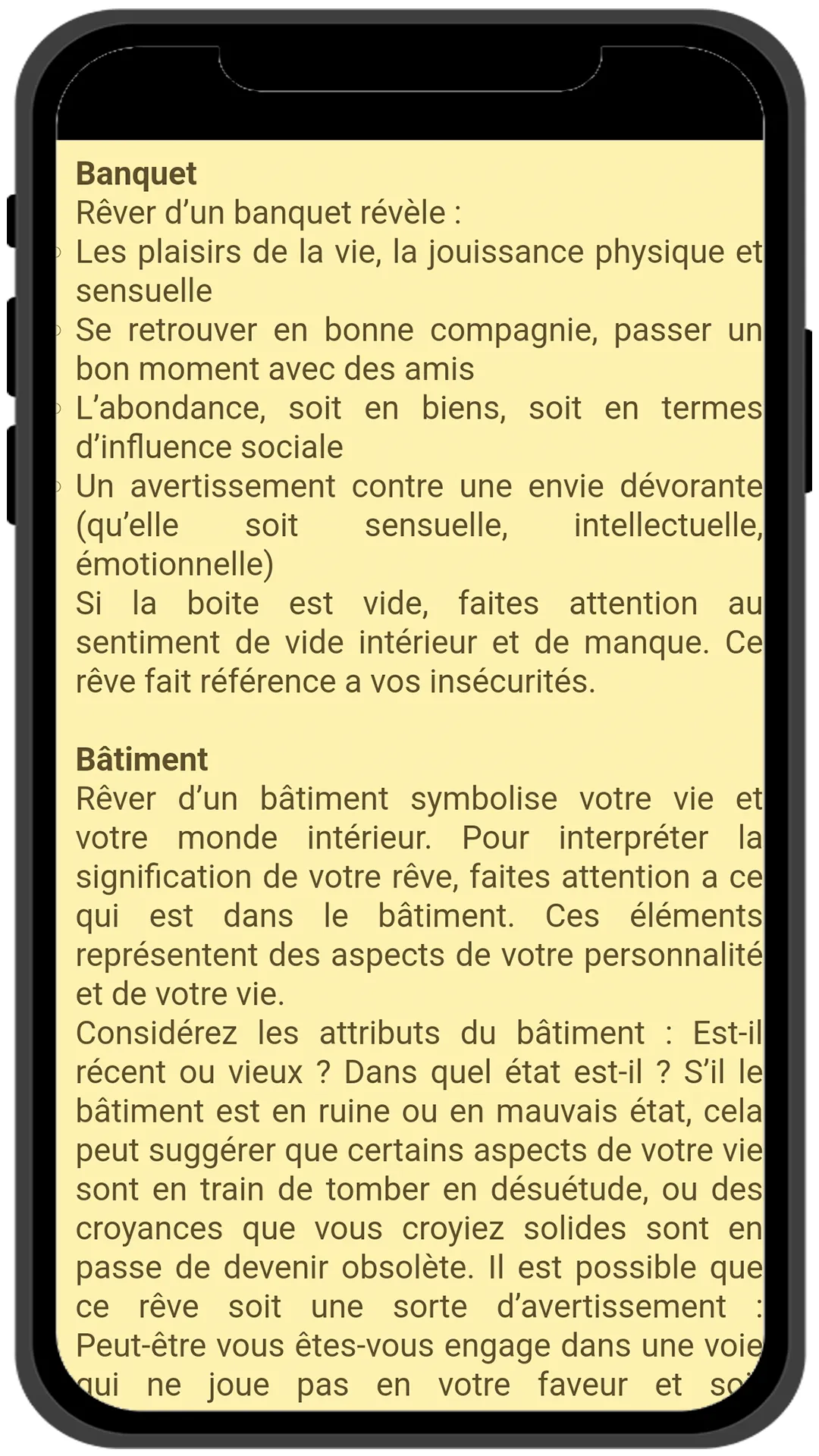 Interprétation des Rêves | Indus Appstore | Screenshot