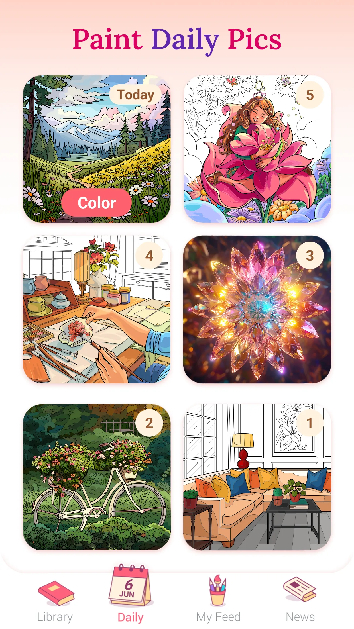 Happy Color®: Color by Number | Indus Appstore | Screenshot