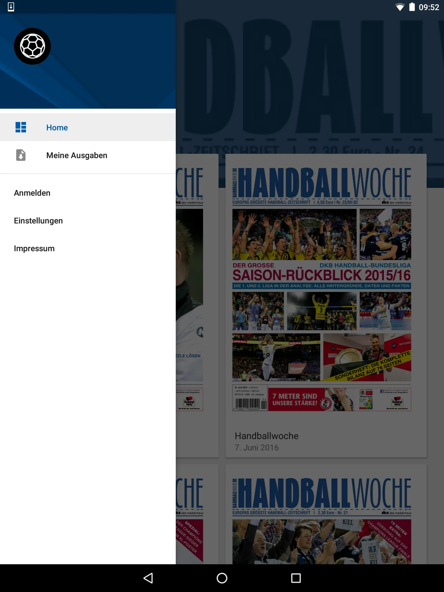 Handballwoche ePaper | Indus Appstore | Screenshot