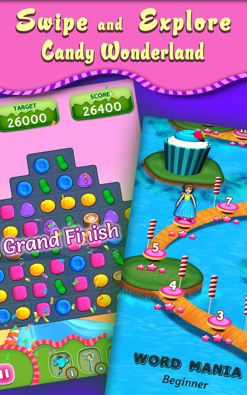 Swiped Candy Geo | Indus Appstore | Screenshot