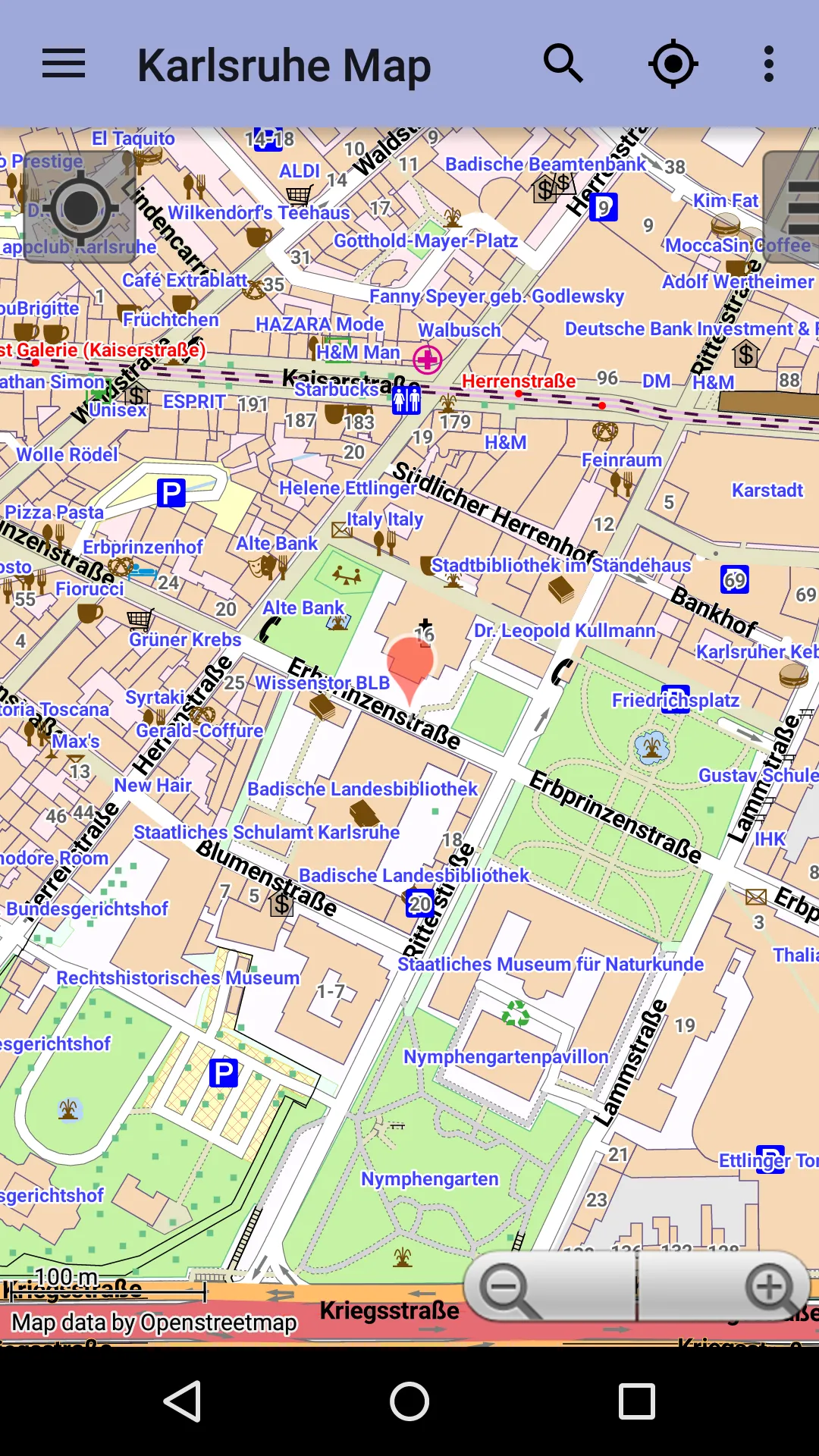 Karlsruhe City Map Lite | Indus Appstore | Screenshot