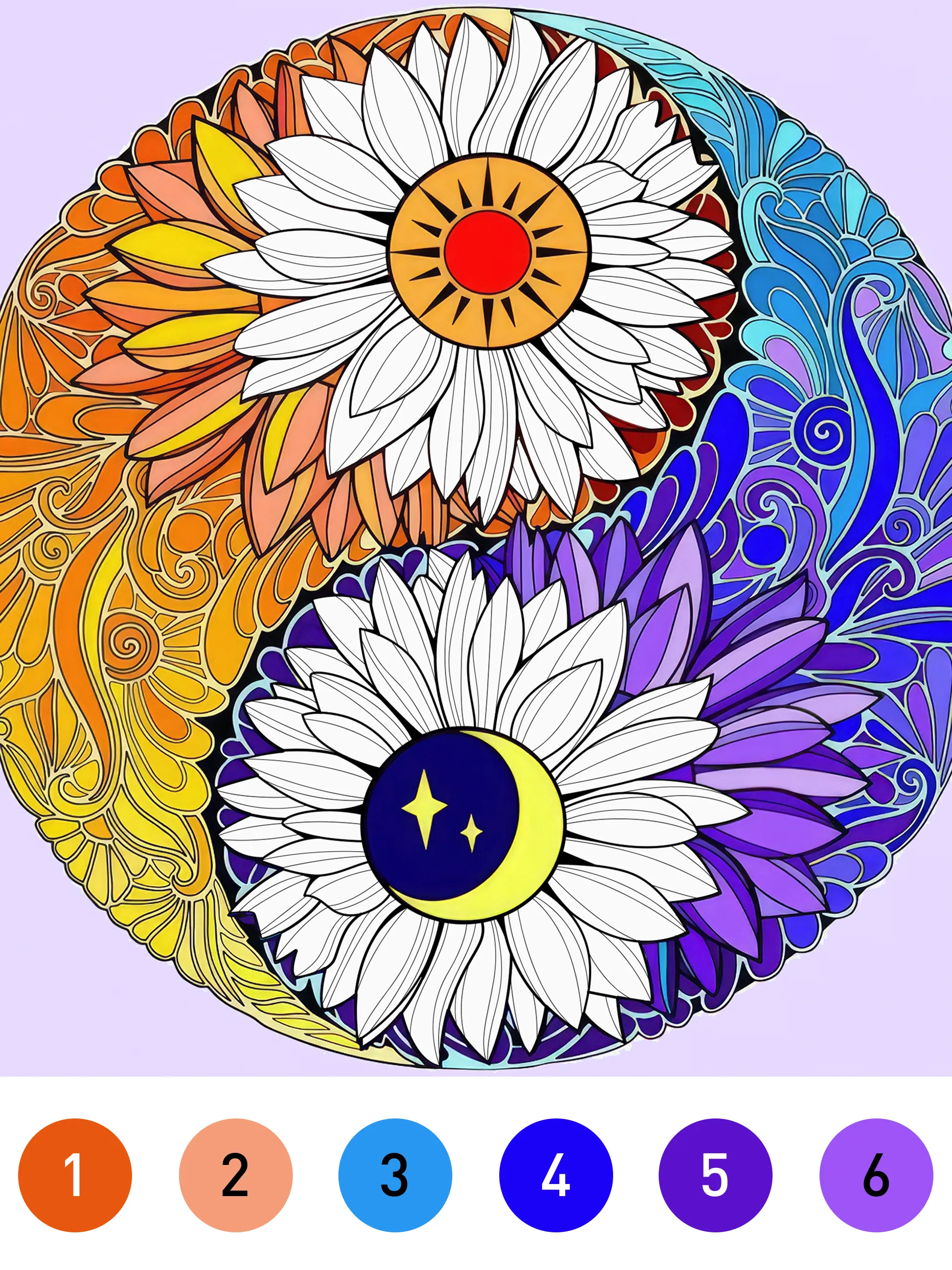 Mandala Color by Number Book | Indus Appstore | Screenshot