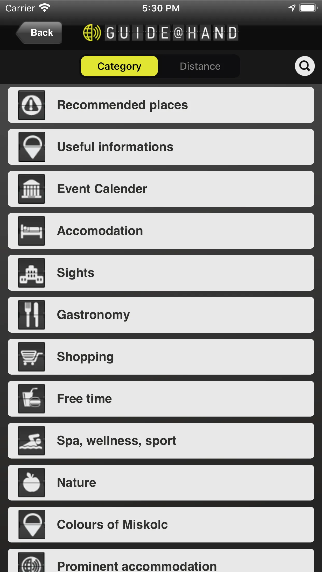 Miskolc GUIDE@HAND | Indus Appstore | Screenshot