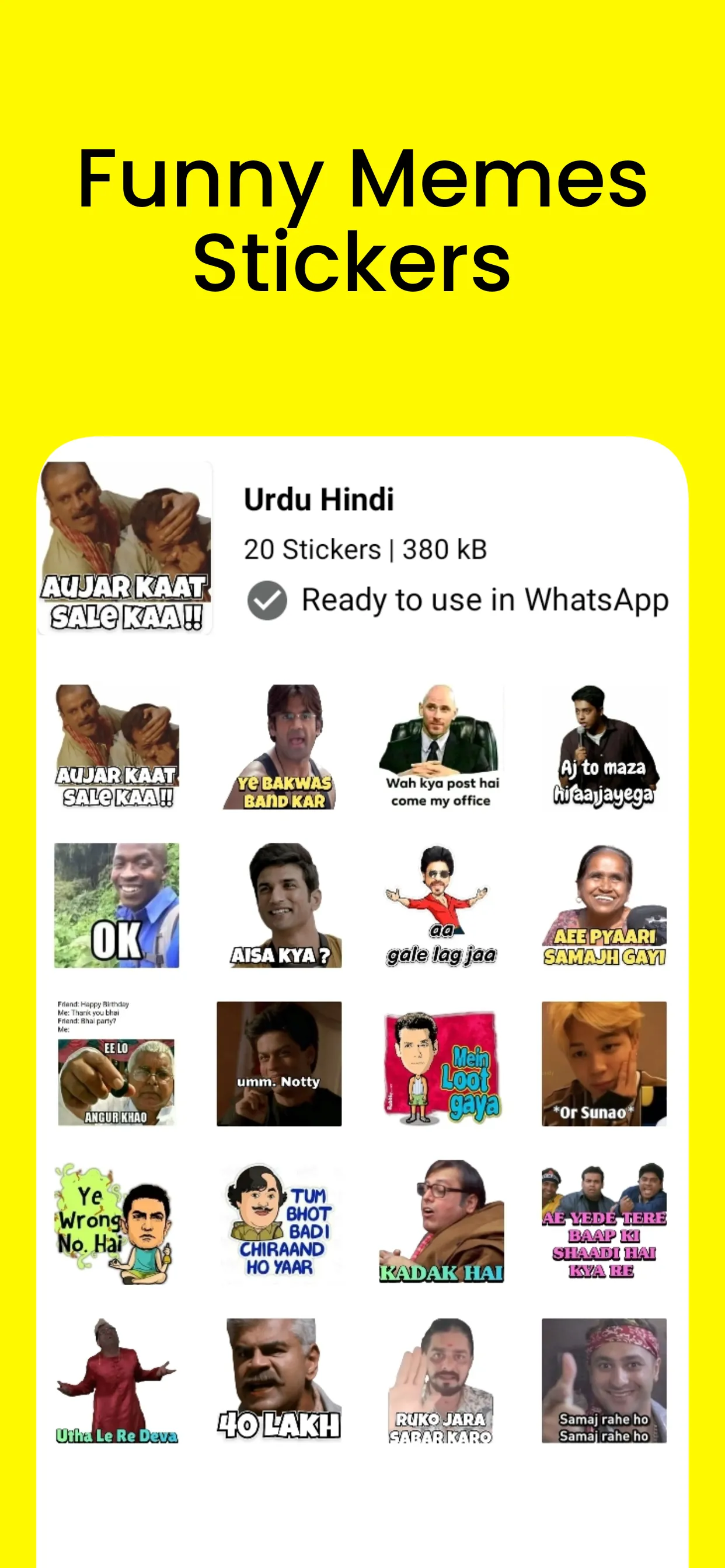 Bollywood Stickers : WASticker | Indus Appstore | Screenshot