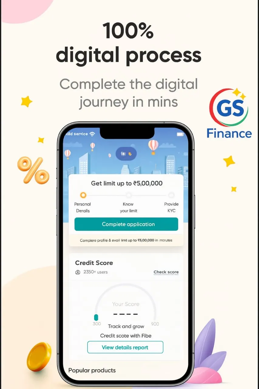 GS Finance : Instant Loan | Indus Appstore | Screenshot