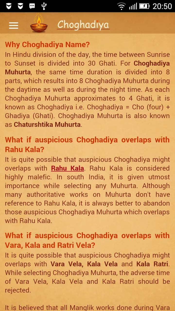 Choghadiya | Indus Appstore | Screenshot