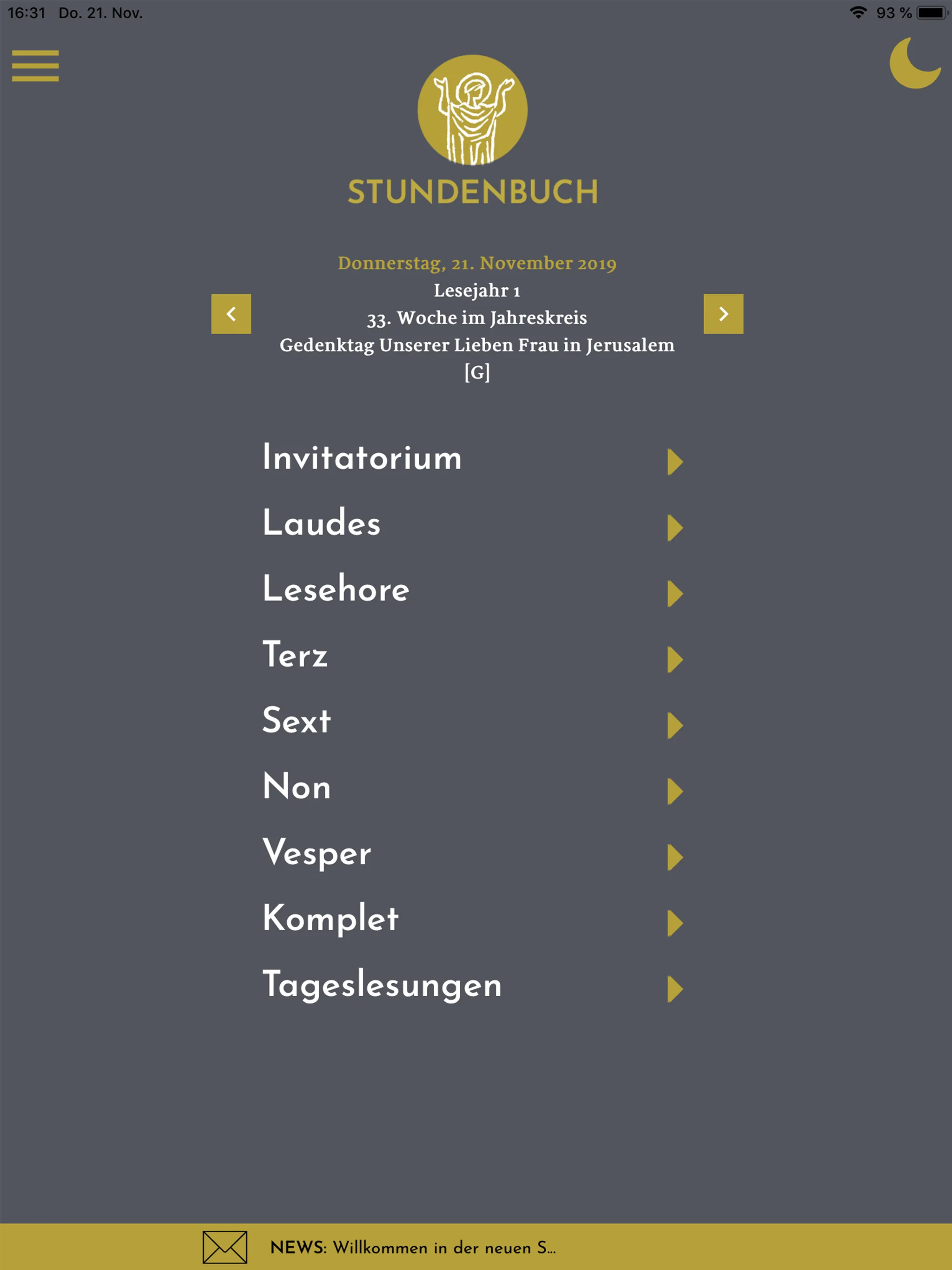 Stundenbuch - Stundengebet | Indus Appstore | Screenshot