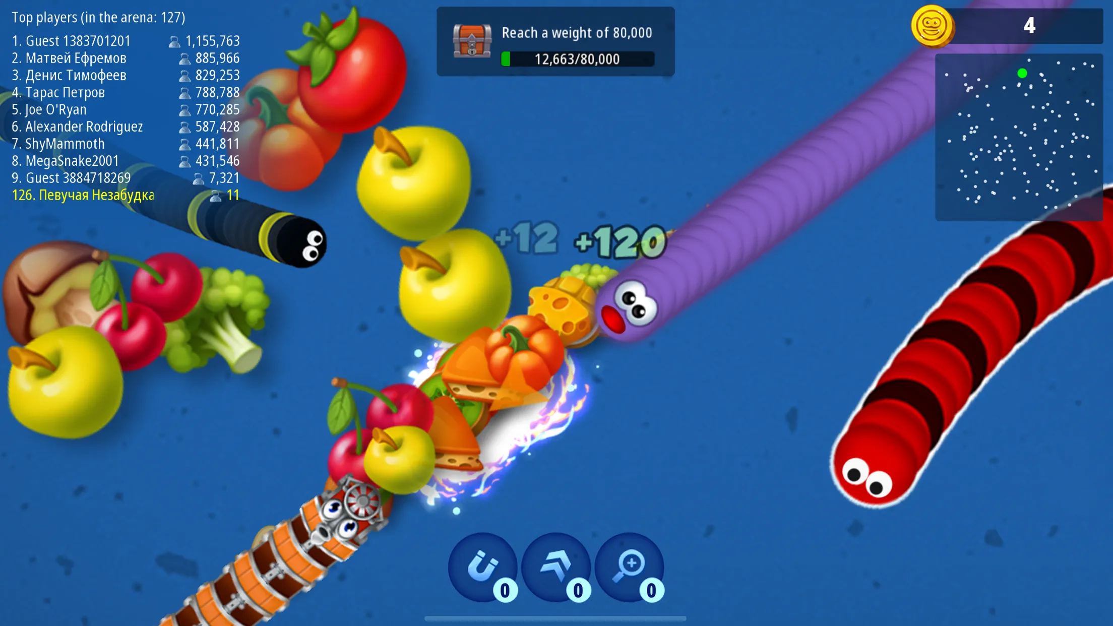 Worms Zone .io - Hungry Snake | Indus Appstore | Screenshot