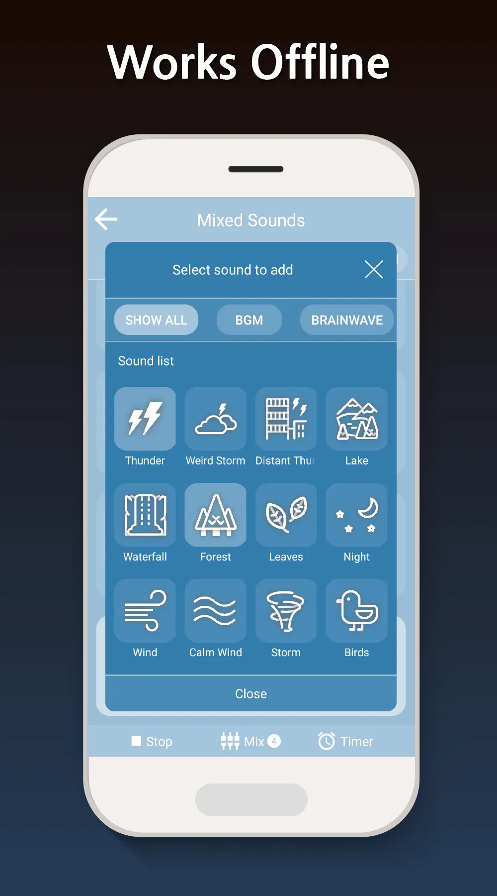 Sleep Sounds - relax melodies | Indus Appstore | Screenshot