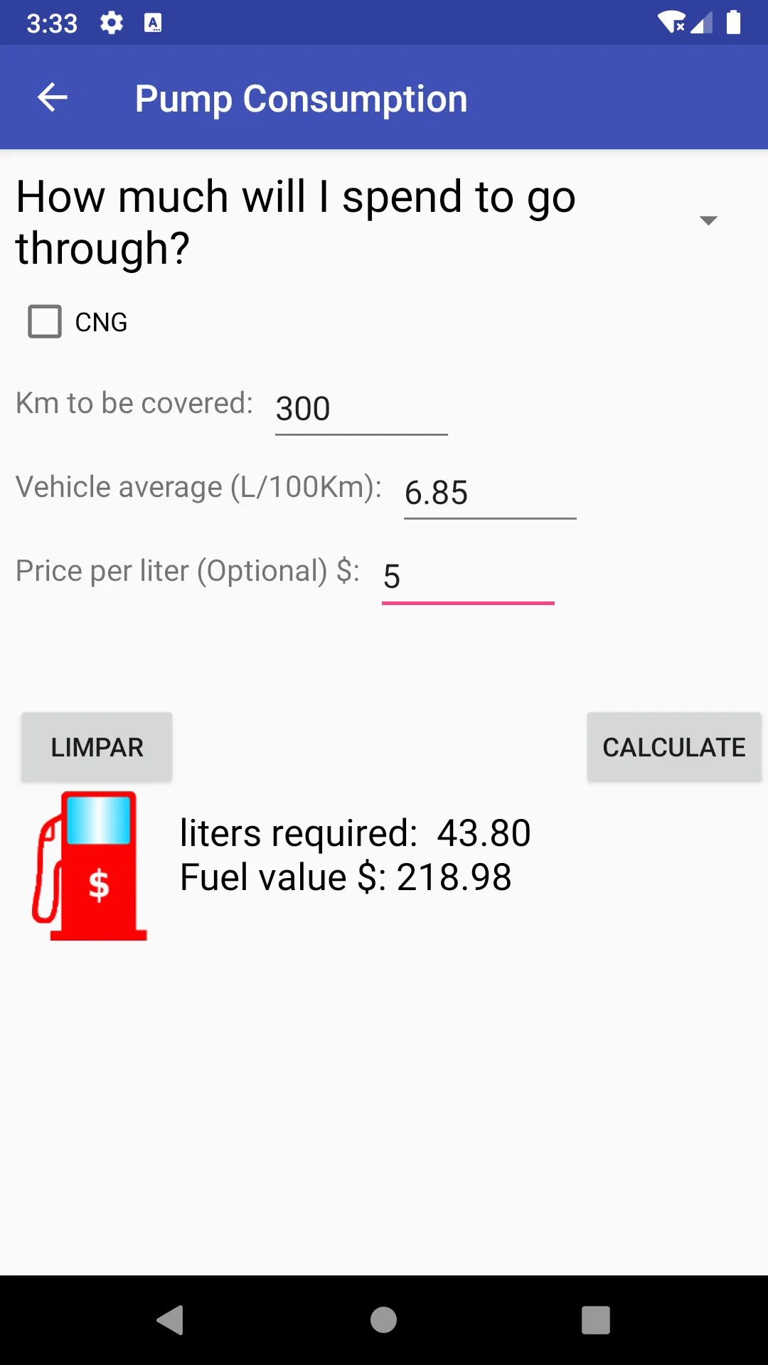 Fuel Consumption | Indus Appstore | Screenshot