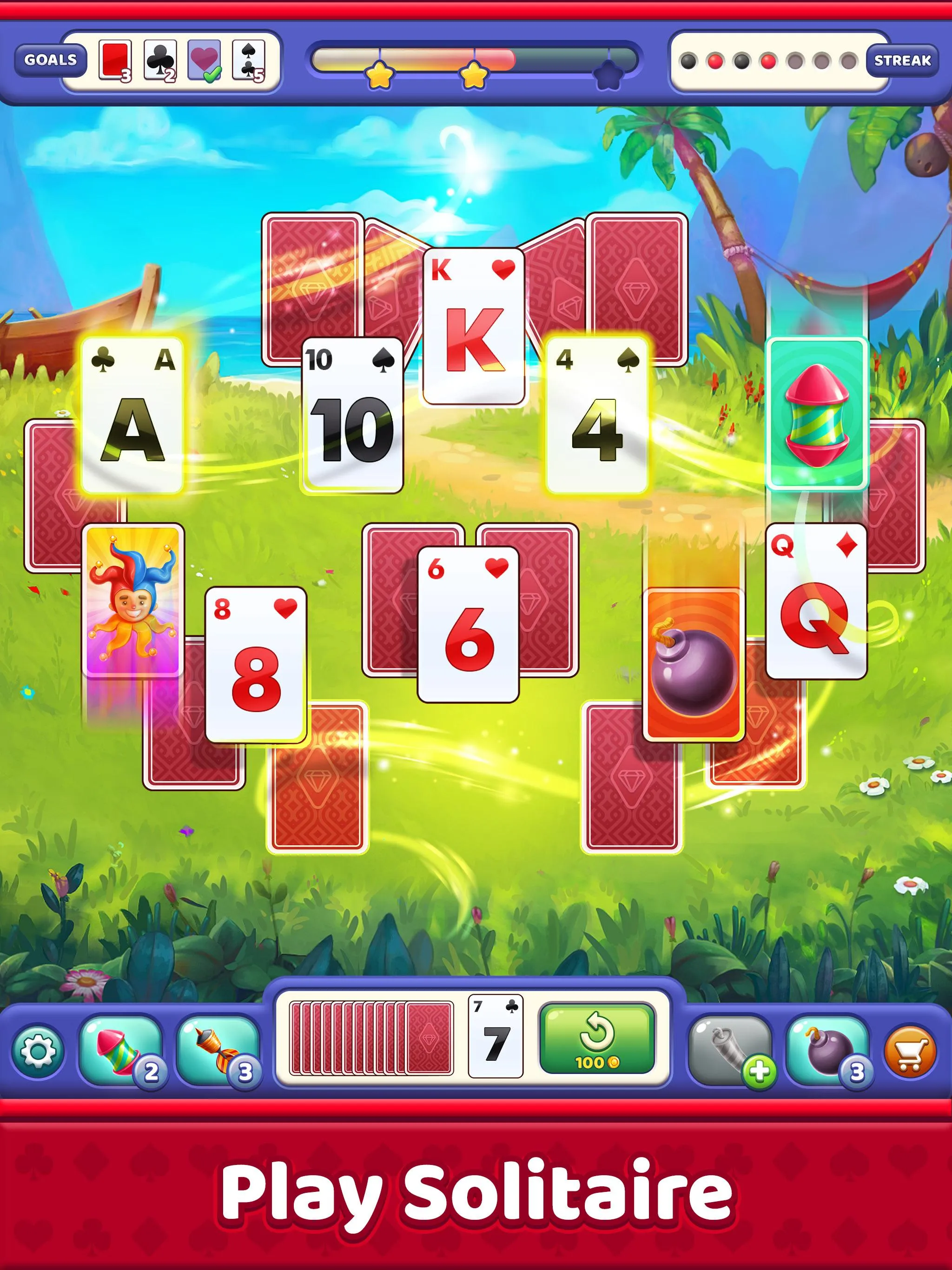 Solitaire Tripeaks HD:Solitair | Indus Appstore | Screenshot