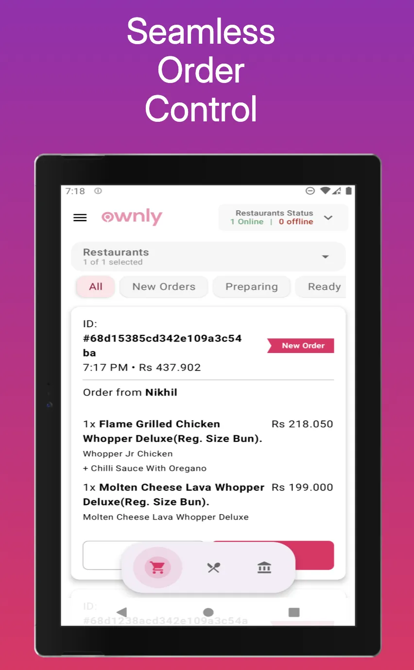 Ownly Restaurant Partner | Indus Appstore | Screenshot