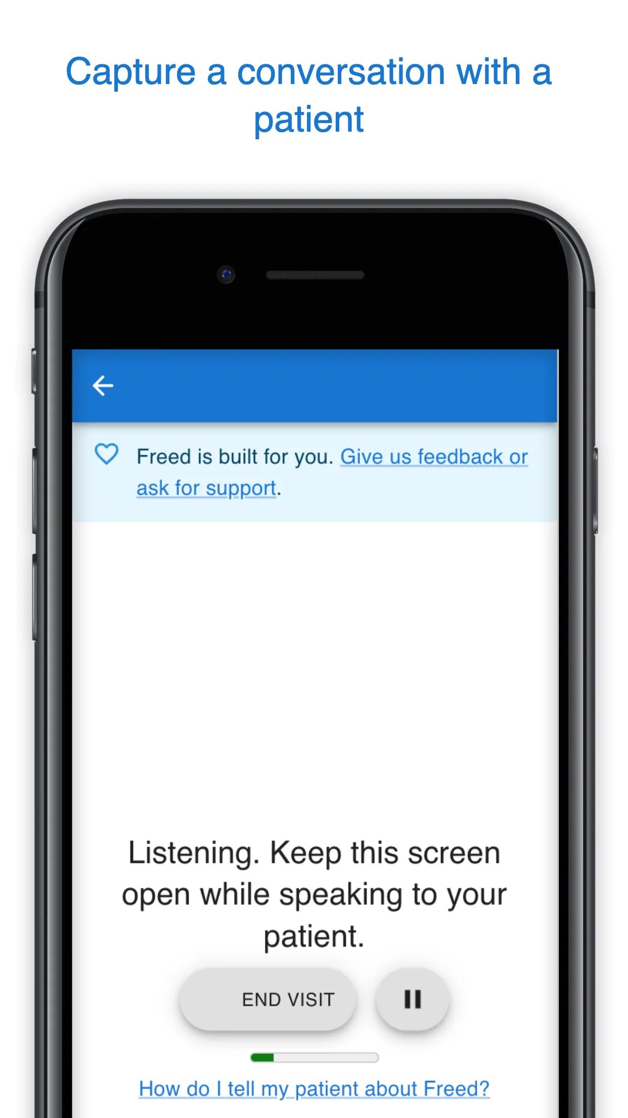 Freed | AI Medical Scribe | Indus Appstore | Screenshot