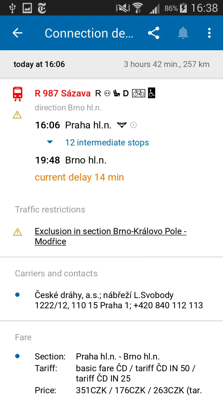 Czech Public Transport IDOS | Indus Appstore | Screenshot