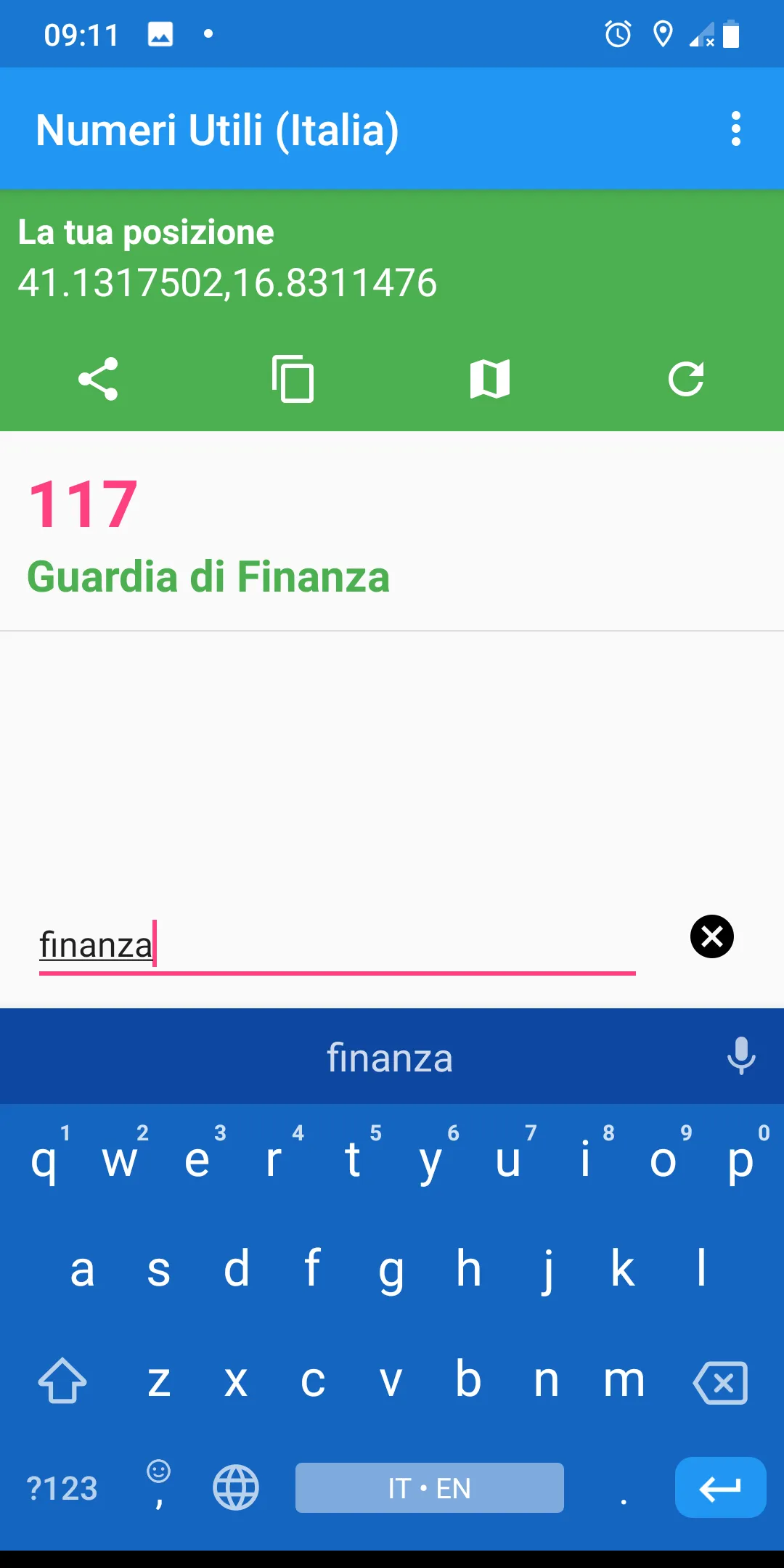 Numeri Utili (Italia) | Indus Appstore | Screenshot