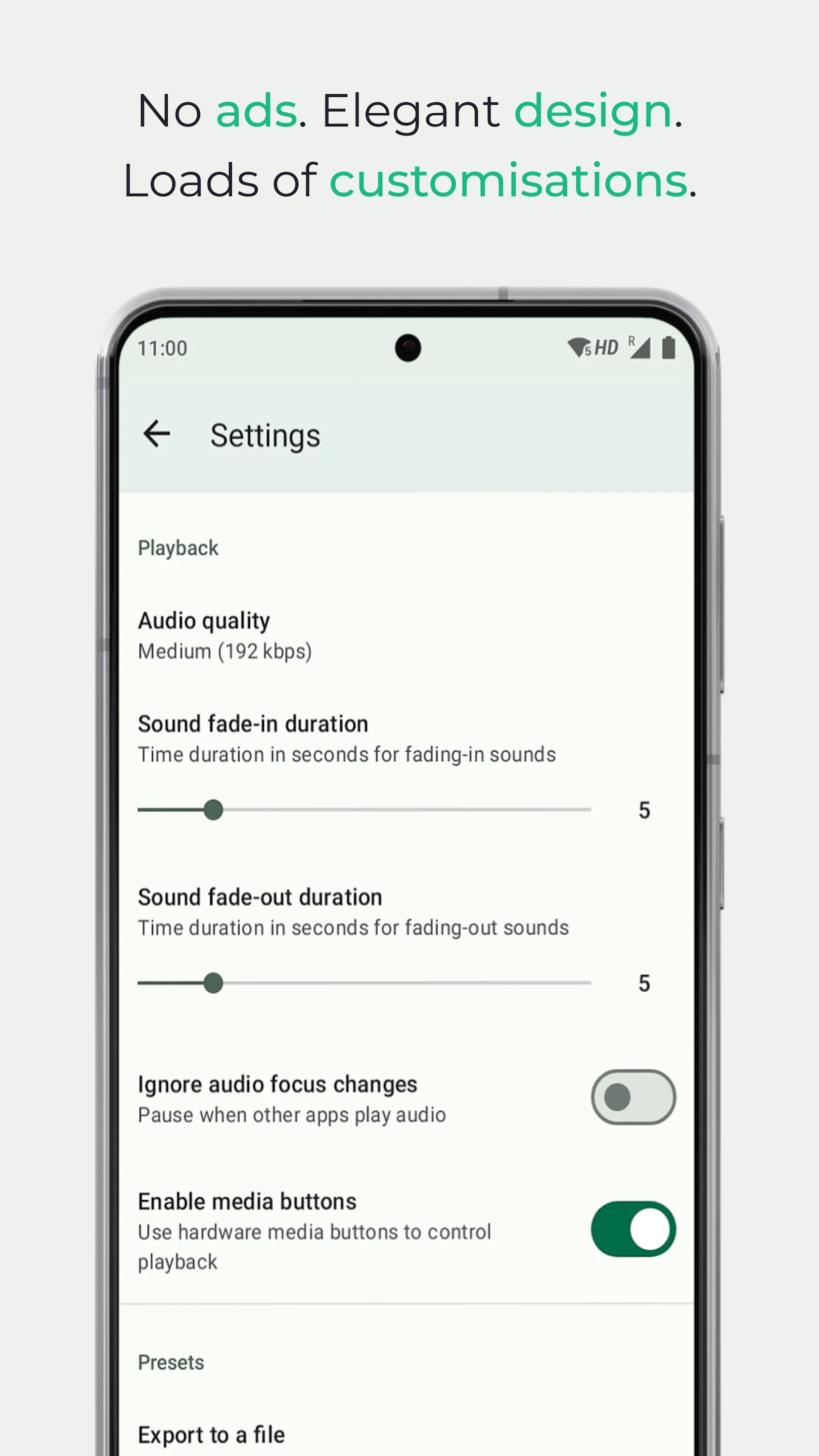 Noice: Natural calming noise | Indus Appstore | Screenshot