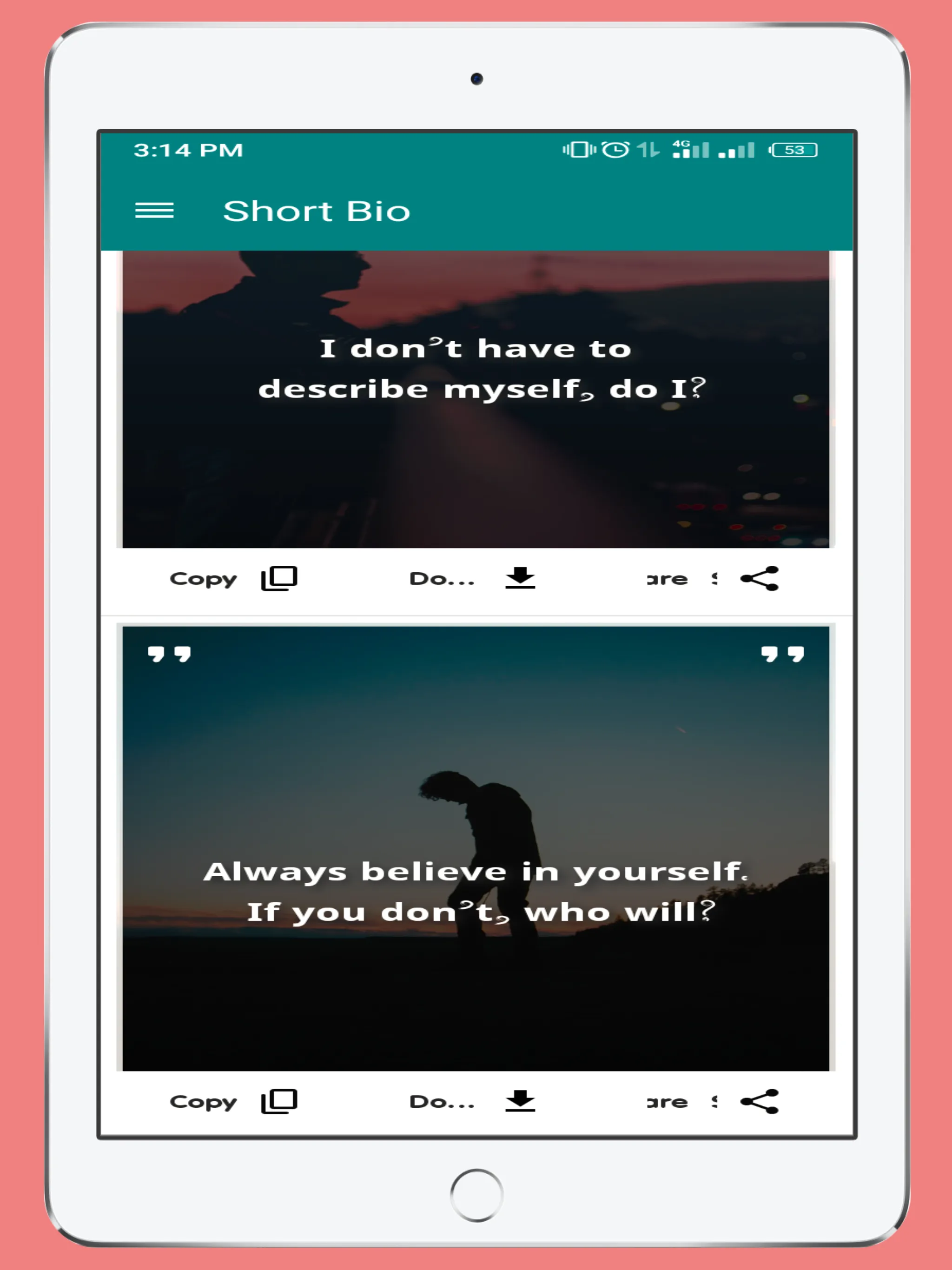 STYL ProfileMaker-Bio & Status | Indus Appstore | Screenshot