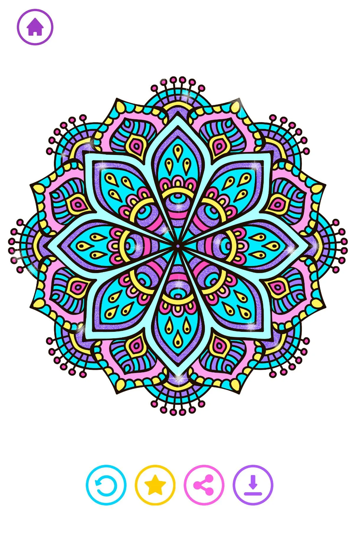 Mandala Coloring Antistress | Indus Appstore | Screenshot