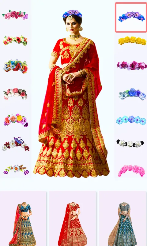 Bridal Lehenga Photo Editor | Indus Appstore | Screenshot