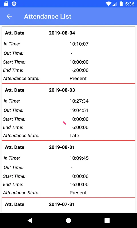 Central Biometric Attendance M | Indus Appstore | Screenshot