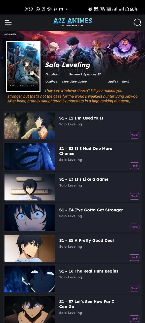 A2z Animes | Indus Appstore | Screenshot